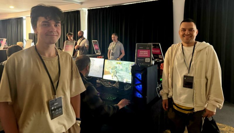 Our demo booth at Unreal Day